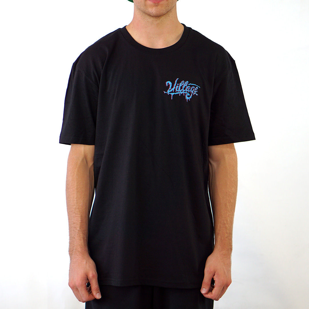 The Village Melting Tee | Black | The Village BMX