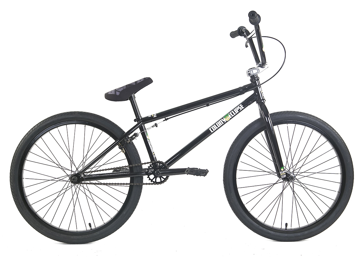black and chrome bmx bike