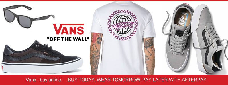 vans clothing, vans tees, vans shoes, vans caps, vans, sunnies, vans for BMXers, Vans for skateboarders, 