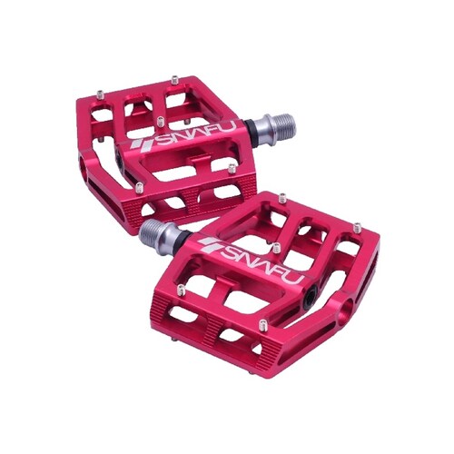 Snafu Anorexic Alloy Pedals | Red