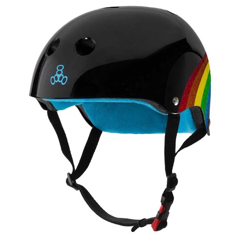 Triple 8 The Certified Helmet SS | Rainbow Sparkle Black