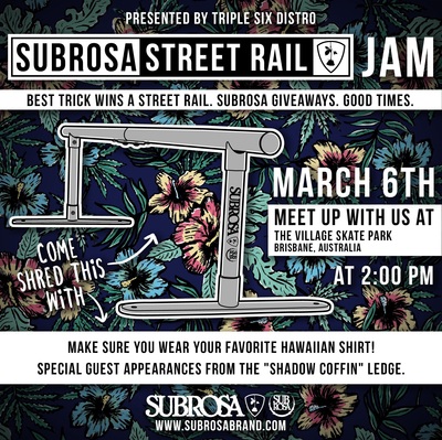 Subrosa Street Rail Jam! Sun 6th March image